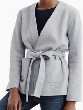 NWOT J.Crew Belted Sweatshirt Blazer. Size Medium